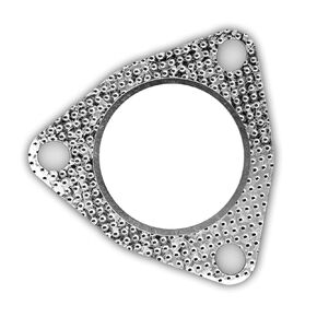 2.5 inch 3-Bolt Exhaust Flange Gasket, Automotive Replacement Exhaust Gasket, High Temperature Graphite Exhaust Gasket