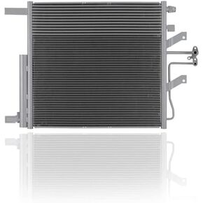 A-C Condenser - Pacific Best Inc. Compatible/Replacement for 30129 '19-22 RAM Pickup 1500 6/8Cy 3.0/3.6/5.7/6.2L - With Transmission Oil Cooler/Receiver & Dryer - Parallel Flow - 68312697AC