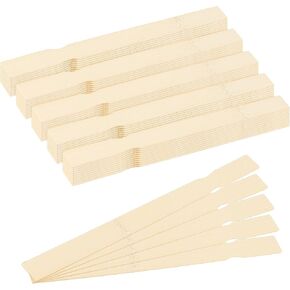 SHEUTSAN 200 PCS 14 Inch Paint Stir Sticks, Wooden Paint Mixing Sticks, Wood Paint Paddle Stirrers Sticks for Paint Mixing, Wood Crafts
