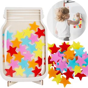 Reward Jar Classroom Magnetic Reward Jar for Classroom Board Personalized Stars Reward Jar for Kids Classroom Reward System