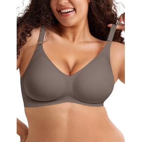 Push Up Seamless Bras for Women No Underwire Support and Lift V Neck Wireless Full Coverage Bralettes Everyday Bras in Saudi Arabia