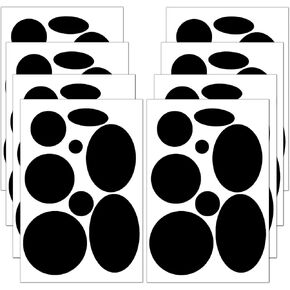 64 Pcs Puffer Down Jacket Repair Patch Kit, Nylon Fabric Repair Patch Self Adhesive Waterproof Stick On Patches Tape for Coat Clothing Tent Sleeping Bags Ski Pants Holes Fixing Round,Black