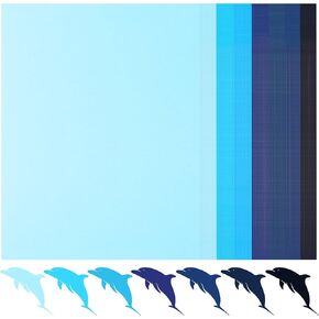 70 Sheets Green Tones Cardstock - 7 Gradient Colors Cardstock 8.5'' x 11'' 92lb/250gsm Heavyweight Paper Green Series Double-Sided Card Stock PAP13MX2