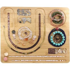 صينية خرز سوار من الخيزران من MIAO YUAN، لوحة تصميم خرز ذاتية الصنع، لوحة تخزين عقد من اللؤلؤ، أداة صنع سوار بسلسلة خرز in Kuwait