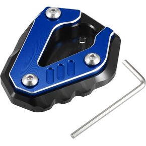 X AUTOHAUX 1 Set Aluminum Alloy Motorcycle Kickstand Pad for BMW S1000RR 2019-2023 Motor Bike Extension Foot Support with Wrench Blue