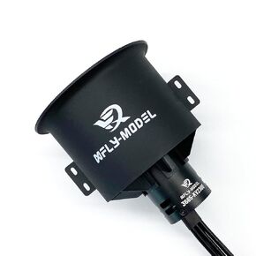 80mm 12-Blade EDF Ducted Fan with 6S Brushless Inrunner 3665-KV2300 Motor PRO Model Jet Aircraft