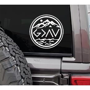 MAZ DISTRIBUTIONS - God is Greater Than The Highs and Lows Sticker–Vinyl Decal for Laptop–Waterproof Sticker for Waterbottle–Indoor & Outdoor Sticker for Window–Easy Use for Car, Van & Bike - MAZ 446