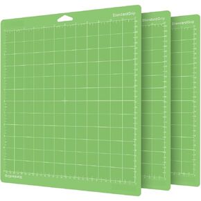 12x12 inch Standard Grip Cutting Mat 3 Pack Quilting Replacement Cut Mats for Cricut Maker