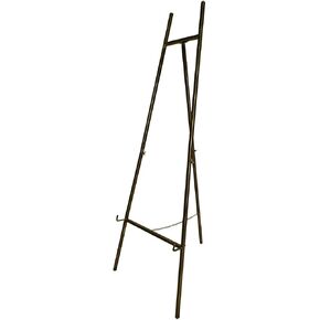 SULIANG Metal Easel Stand with Chain Support for Mirror,Iron Floor Easels for Display Wedding Sign,58 Inch Adjustable Arts & Crafts Easels(Bronze)