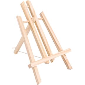 DERAYEE Tabletop Easel, 11.8 Inch Wood Easel Stand for Painting Canvases, Art and Crafts, Tripod, Painting Party Easel, Kids Student Table School Desktop, Portable Canvas Photo Picture Sign Holder