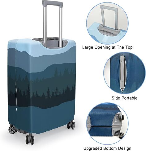 MHJY Suitcase Cover Washable Luggage Covers for Suitcase TSA Approved Elastic Luggage Protector Cover Scratch Resistant Travel Fits 18-32 Inch Luggage in Kuwait