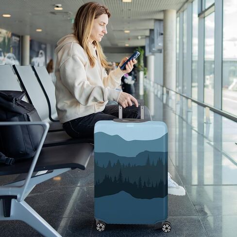 MHJY Suitcase Cover Washable Luggage Covers for Suitcase TSA Approved Elastic Luggage Protector Cover Scratch Resistant Travel Fits 18-32 Inch Luggage in Kuwait
