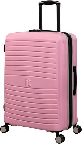 it الأمتعة Eco-Protect Hardside 8 عجلة دوارة قابلة للتوسيع، وردي، مربعات 27 بوصة in Kuwait