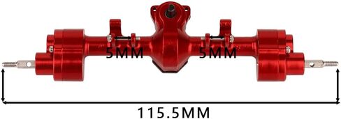 CVD تصلب RC 1/24 RC الزاحف سيارة CNC الألومنيوم الأمامي والخلفي المحور البوابة لمحور SCX24 90081 C10 أجزاء ترقية جيب (فضي) in Saudi Arabia