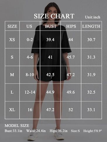 FLORENCE IISA Women's Summer Short Sleeve Romper Casual Reversible Oversized Jumpsuit Overall Hot Shot Tee Romper with Pocket in Kuwait