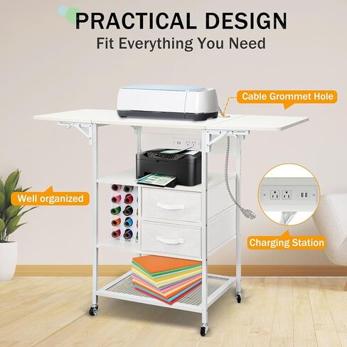 طاولة ضغط حراري متحركة من 4 طبقات، حامل آلة نقل الحرارة قابل للطي مع أدراج، حامل ضغط حراري مع محطة شحن، منضدة عمل شديدة التحمل لآلة نقل التسامي بنفسك in Kuwait