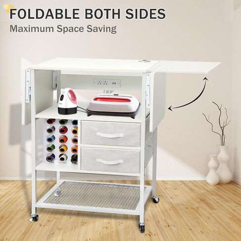 طاولة ضغط حراري متحركة من 4 طبقات، حامل آلة نقل الحرارة قابل للطي مع أدراج، حامل ضغط حراري مع محطة شحن، منضدة عمل شديدة التحمل لآلة نقل التسامي بنفسك in Kuwait