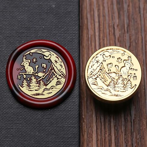 Wax Seal Stamp for Northpole,Santa Claus Northpole Sealing Wax Stamp with Sealing Wax Sticks for Christmas New Year Letters Cards Sealing Decoration Santa Claus Wax Seal (Santa Northpole) in Kuwait