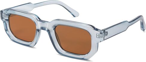 VANLINKER Retro Chunky Rectangle Sunglasses for Men Women Vintage Trendy Square Thick Sun Glasses VL9823 in Saudi Arabia