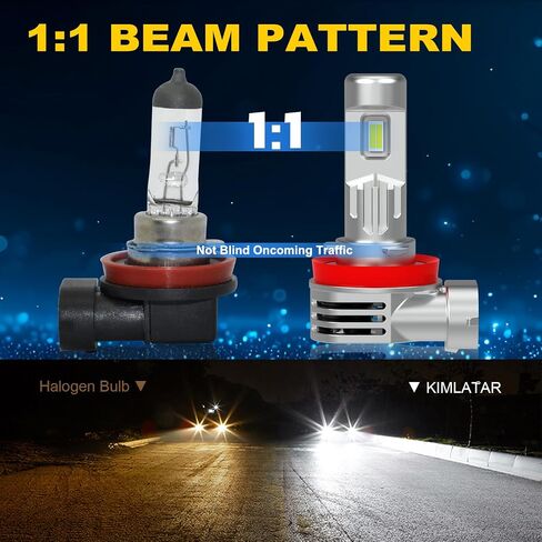 H11 Light Bulbs Super Bright 30000LM 900% Xenon White H11/H8/H9 Bulbs Halogen Raplacement Fog Light Bulbs Pack of 2 in Saudi Arabia