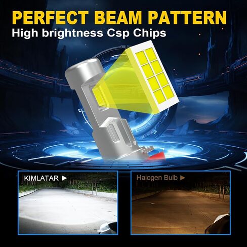 H11 Light Bulbs Super Bright 30000LM 900% Xenon White H11/H8/H9 Bulbs Halogen Raplacement Fog Light Bulbs Pack of 2 in Saudi Arabia