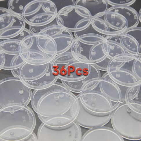 SIXPOINTS 70 Pieces 6 inch Action Figure Stand , Black Plastic Figure Display Holder Base ,Model Support Stands Compatible with 1/12 Marvel Legends /DC/ GI Joe/ MOTU Figure Toy (70Pcs Round(Black)) in Kuwait