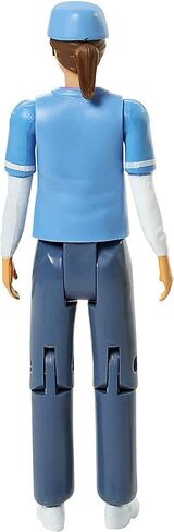 Beverly Hills Doll Collection Nurse Dollhouse Play Figure - Medical Nurse Action Figure for Doll House, Community Helpers Little People Figures Pretend Play for Kids and Toddlers in Saudi Arabia
