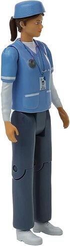 Beverly Hills Doll Collection Nurse Dollhouse Play Figure - Medical Nurse Action Figure for Doll House, Community Helpers Little People Figures Pretend Play for Kids and Toddlers in Saudi Arabia