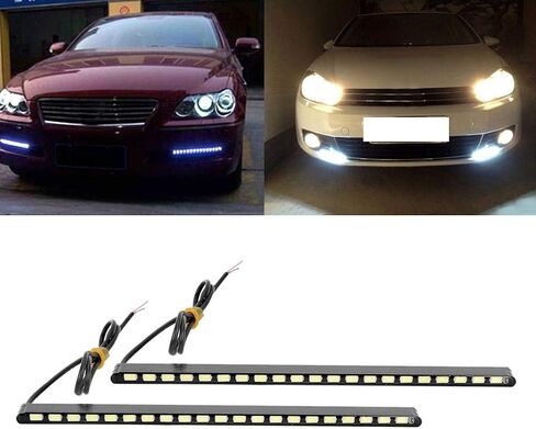 KIMISS 12V Daytime Running Light 5630 High Brightness LED DRL Car Modification Lamp (21LED) in Saudi Arabia