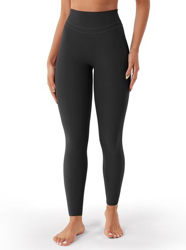 VOYJOY Womens Scrunch Workout Leggings Compression Butt Lifting Mid High Waist 26 Inches Seamless V Back Yoga Pants in Kuwait