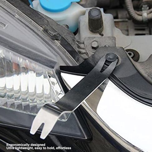 مجموعة أدوات إزالة حواف السيارة، 6 قطع مجموعة أدوات إزالة حواف السيارة من الفولاذ المقاوم للصدأ الصلب المقاوم للصدأ أدوات فك المشبك العالمي لصوت نافذة الباب in Kuwait