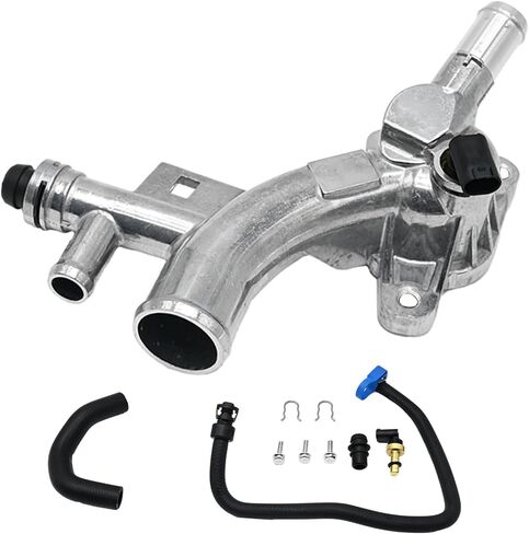 Aluminum Coolant Water Outlet Housing with Hoses, Repalcement for Chevy Cruze, Sonic, Trax and Buick Encore 1.4L, Replaces 25193922 55565334 902-846 13251447 in Saudi Arabia