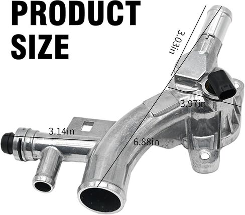 Aluminum Coolant Water Outlet Housing with Hoses, Repalcement for Chevy Cruze, Sonic, Trax and Buick Encore 1.4L, Replaces 25193922 55565334 902-846 13251447 in Saudi Arabia