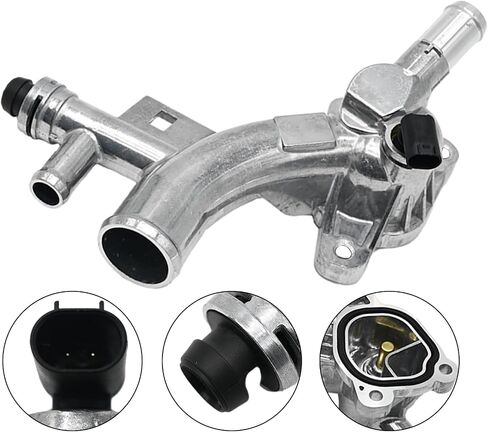 Aluminum Coolant Water Outlet Housing with Hoses, Repalcement for Chevy Cruze, Sonic, Trax and Buick Encore 1.4L, Replaces 25193922 55565334 902-846 13251447 in Saudi Arabia