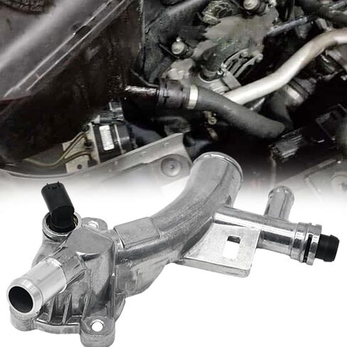 Aluminum Coolant Water Outlet Housing with Hoses, Repalcement for Chevy Cruze, Sonic, Trax and Buick Encore 1.4L, Replaces 25193922 55565334 902-846 13251447 in Saudi Arabia