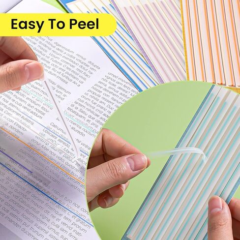 أحدث 800 قطعة من أقلام تحديد الصفحات ذات الشرائط الطويلة، وعلامات تبويب الفهرس مع خطوط، وعلامات تبويب أعلام الصفحات الطويلة الشفافة لقراءة وتدوين الملاحظات، 5 مجموعات in Kuwait