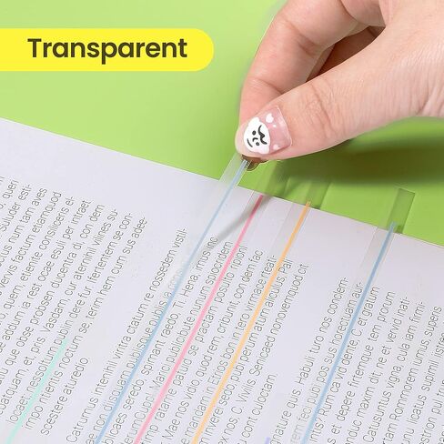 أحدث 800 قطعة من أقلام تحديد الصفحات ذات الشرائط الطويلة، وعلامات تبويب الفهرس مع خطوط، وعلامات تبويب أعلام الصفحات الطويلة الشفافة لقراءة وتدوين الملاحظات، 5 مجموعات in Kuwait