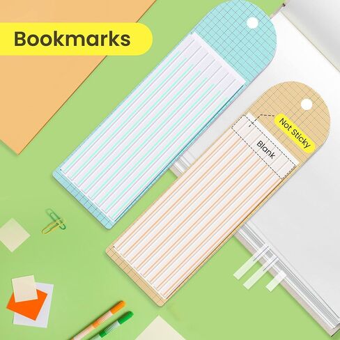 أحدث 800 قطعة من أقلام تحديد الصفحات ذات الشرائط الطويلة، وعلامات تبويب الفهرس مع خطوط، وعلامات تبويب أعلام الصفحات الطويلة الشفافة لقراءة وتدوين الملاحظات، 5 مجموعات in Kuwait
