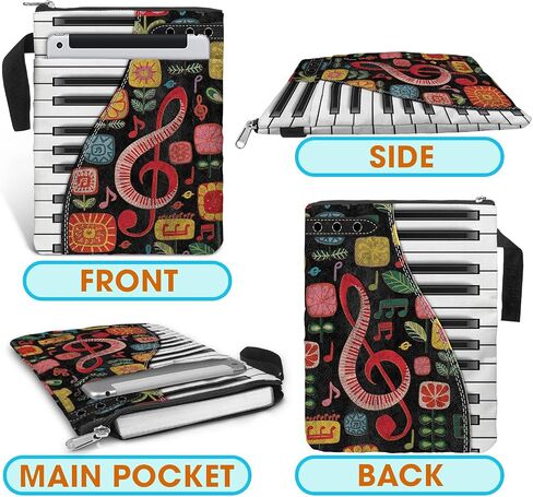 84hoods Book Sleeve Bag Gift for Teachers and Book Lovers. Book Cover Bag with Zipper and Front Pocket for Paperbacks. Washable Fabric 11 X 8.5 Inch Padded Book Bag Protector Pouch. Made to Teach. in Saudi Arabia