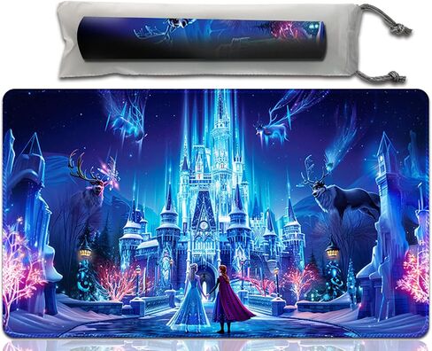 Anold Premium Playmat Compatible Lorcana and TCG, 24X14 in Size, Board Game Playmat, Non-Slip Rubber Game Mat with Zones and Free Storage Bag（D2） (D19 with zones) in Saudi Arabia