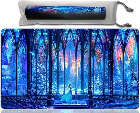 Anold Premium Playmat Compatible Lorcana and TCG, 24X14 in Size, Board Game Playmat, Non-Slip Rubber Game Mat with Zones and Free Storage Bag（D2） (D19 with zones) in Saudi Arabia