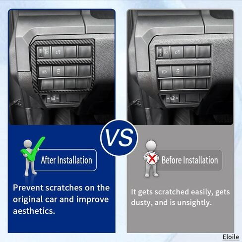 For 2024 Tacoma Multi-function air vents Decoration Stickers interior accessories (Matte Carbon fiber) in Kuwait