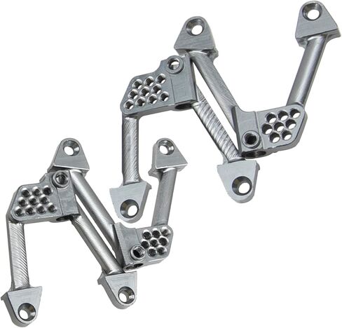 ShareGoo Aluminum Alloy Front Rear Shock Hoops Tower Bracket Mount Compatible with Axial SCX10 SCX10ii 90046 90047 1/10 RC Crawler Car (Titanium) in Saudi Arabia