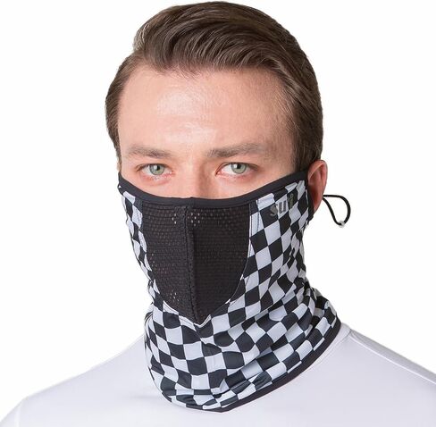 KOREA UV Sun Protection Balaclava Half Face Mask - For Hiking, Running, Cycling & Outdoor Sports (Type B) in Saudi Arabia