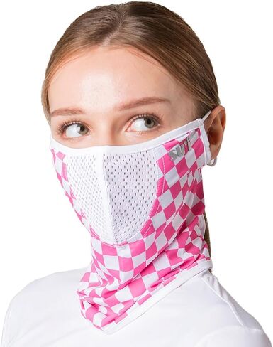 KOREA UV Sun Protection Balaclava Half Face Mask - For Hiking, Running, Cycling & Outdoor Sports (Type B) in Saudi Arabia
