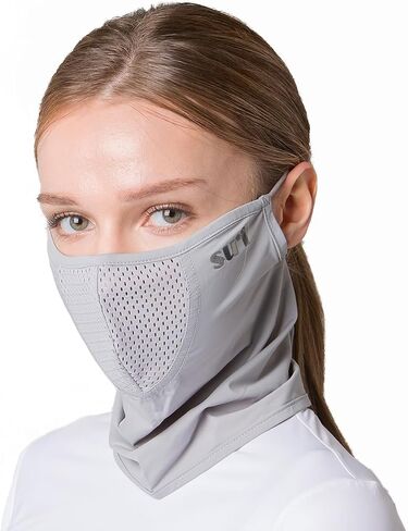 KOREA UV Sun Protection Balaclava Half Face Mask - For Hiking, Running, Cycling & Outdoor Sports (Type B) in Saudi Arabia