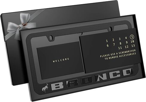 Black License Plate Frame (Black) in Saudi Arabia