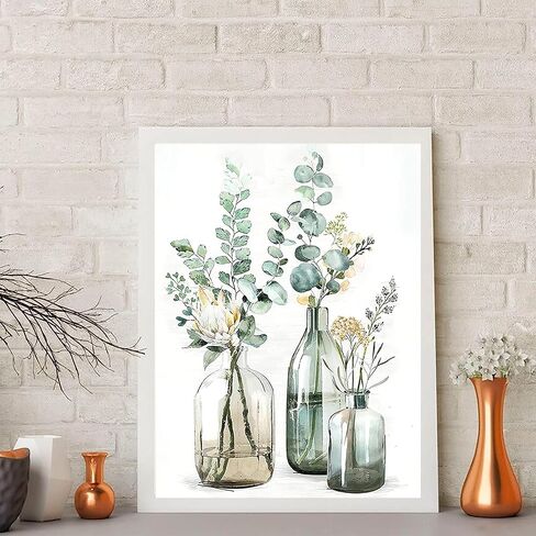 SOTYIOO Diamond Art Kits for Adults. Diamond Painting kit for Adults Flowers Full Drill Round Gem Art 5D Diamond Dots Suitable Home Wall Decor 12x16inch in Saudi Arabia