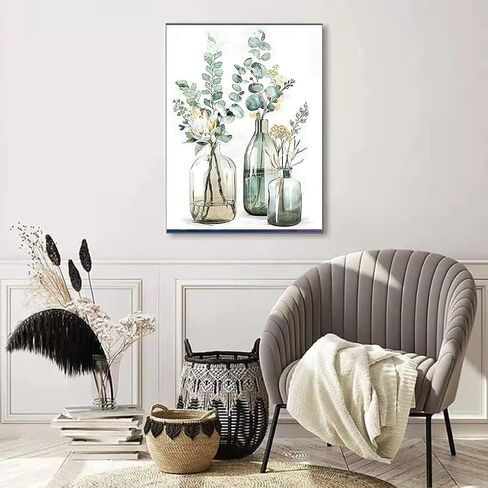 SOTYIOO Diamond Art Kits for Adults. Diamond Painting kit for Adults Flowers Full Drill Round Gem Art 5D Diamond Dots Suitable Home Wall Decor 12x16inch in Saudi Arabia
