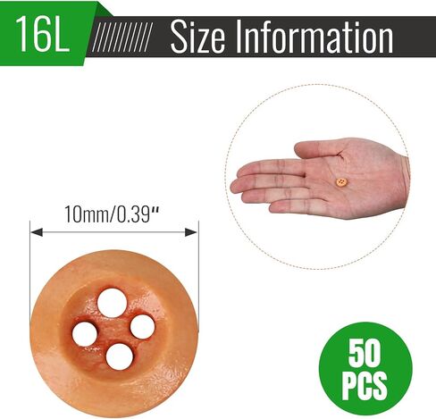 Resin Sewing Buttons,15mm Sewing Round Shirt Button for Crafts，DIY and Clothes Sewing (Black,50pcs) in Saudi Arabia